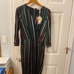 Ted Baker Black Striped Jumpsuit